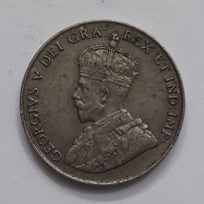 Very beautiful and rare 5-cent Canada King George V coin ryt